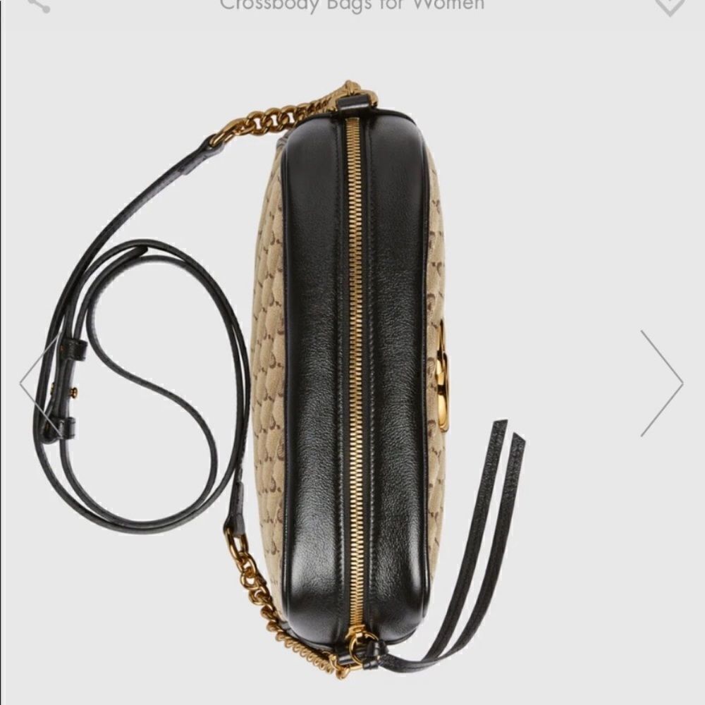 GUCCI
Monogram Matelasse Diagonal Small GG Marmont Chain Shoulder Bag - Picture 5 of 8
